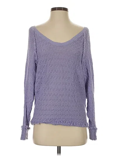 Pre-owned We The Free Pullover Sweater In Purple
