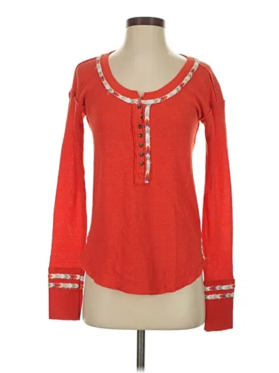Pre-owned We The Free Pullover Sweater In Red