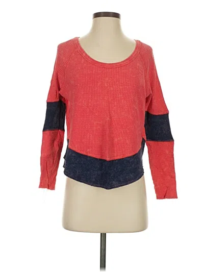 Pre-owned We The Free Pullover Sweater In Red