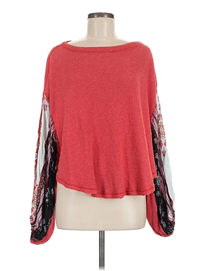 Pre-owned We The Free Pullover Sweater In Red