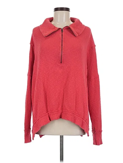 Pre-owned We The Free Pullover Sweater In Red