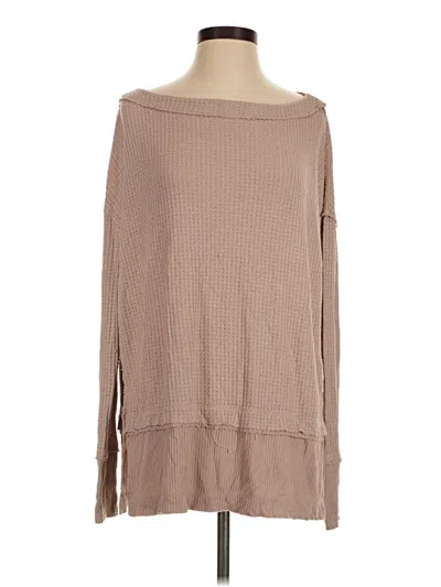 Pre-owned We The Free Pullover Sweater In Tan