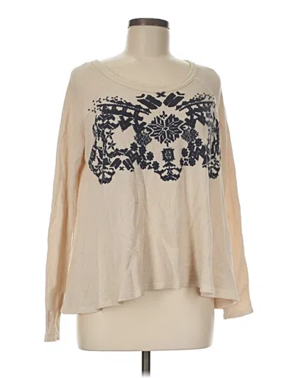 Pre-owned We The Free Pullover Sweater In Tan