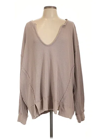 Pre-owned We The Free Pullover Sweater In Tan