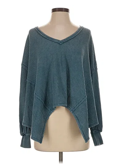 Pre-owned We The Free Pullover Sweater In Teal