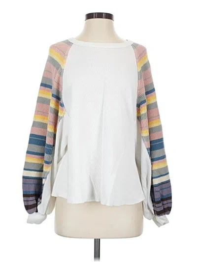 Pre-owned We The Free Pullover Sweater In White