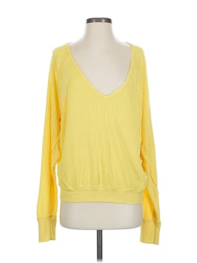 Pre-owned We The Free Pullover Sweater In Yellow