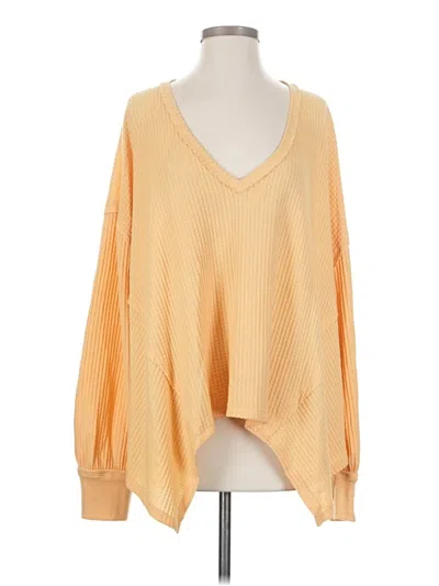Pre-owned We The Free Pullover Sweater In Yellow