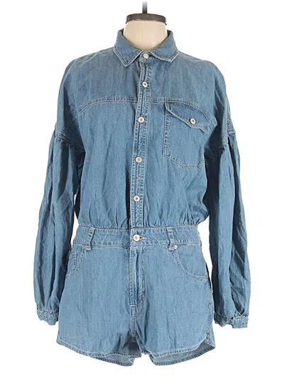Pre-owned We The Free Romper In Blue