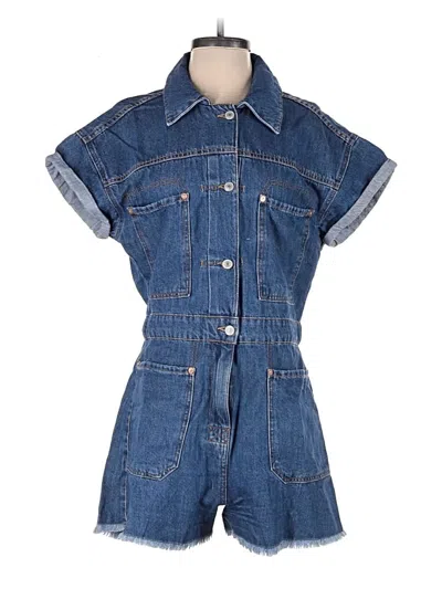 Pre-owned We The Free Romper In Blue