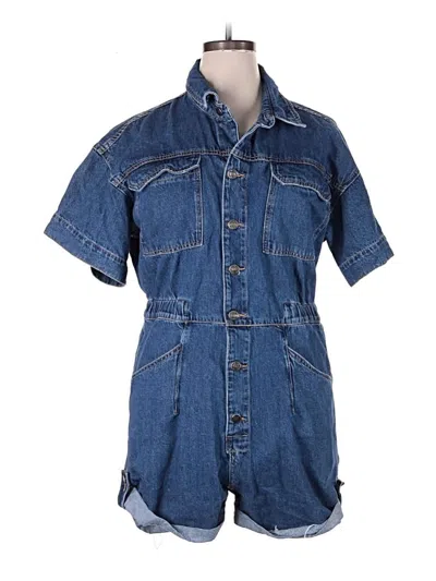 Pre-owned We The Free Romper In Blue