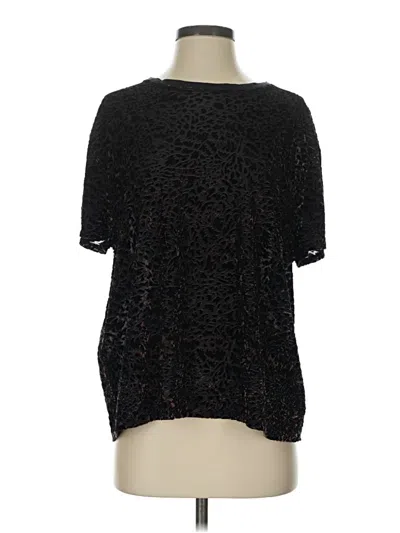 Pre-owned We The Free Short Sleeve Blouse In Black