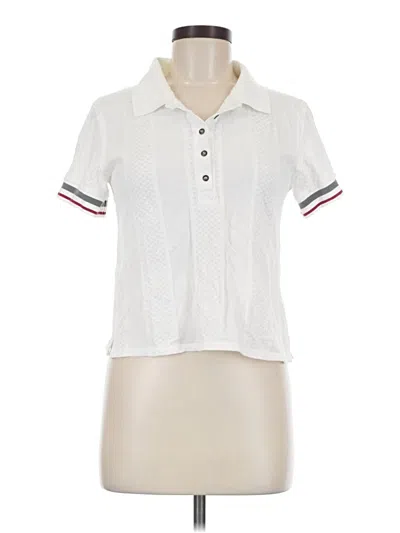 Pre-owned We The Free Short Sleeve Blouse In White