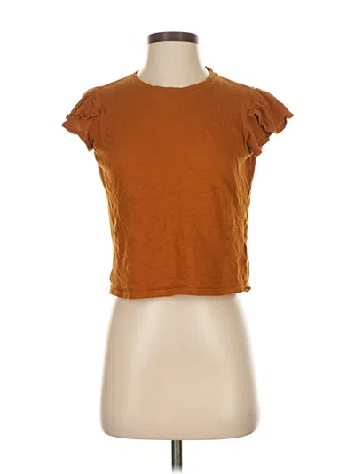 Pre-owned We The Free Short Sleeve T-shirt In Brown