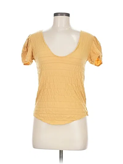 Pre-owned We The Free Short Sleeve T-shirt In Yellow