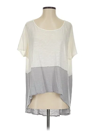Pre-owned We The Free Short Sleeve Top Gray Scoop Neck Tops