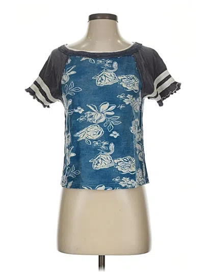 Pre-owned We The Free Short Sleeve T-shirt In Blue