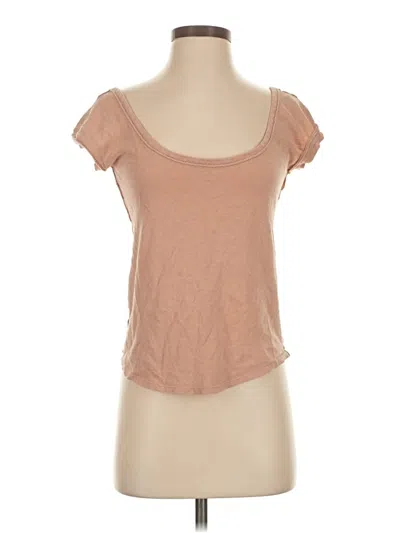 Pre-owned We The Free Short Sleeve T-shirt In Brown