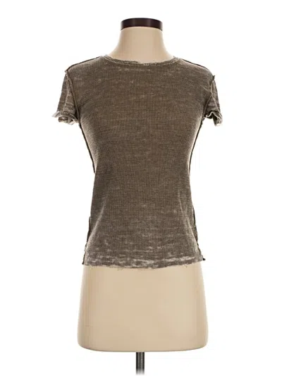 Pre-owned We The Free Short Sleeve T-shirt In Brown