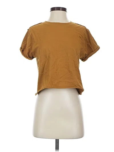 Pre-owned We The Free Short Sleeve T-shirt In Brown