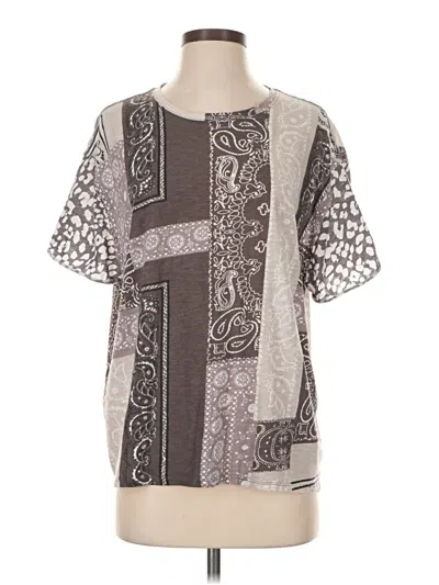 Pre-owned We The Free Short Sleeve T-shirt In Gray