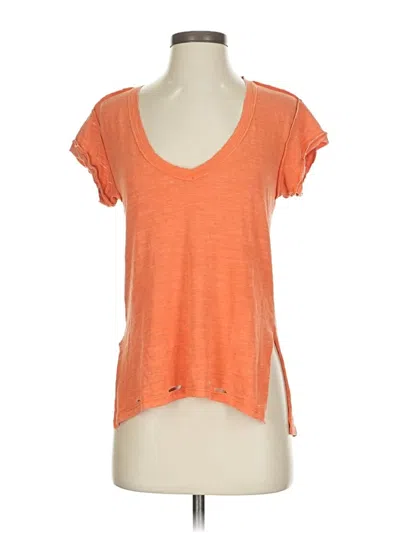 Pre-owned We The Free Short Sleeve T-shirt In Orange