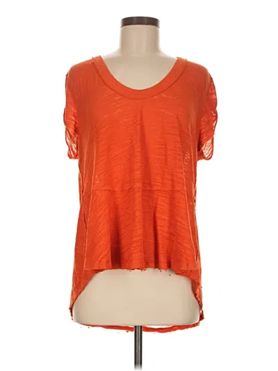 Pre-owned We The Free Short Sleeve T-shirt In Orange