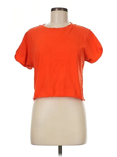 Pre-owned We The Free Short Sleeve T-shirt In Orange