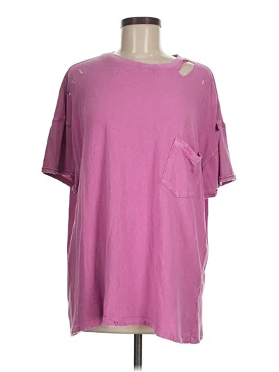 Pre-owned We The Free Short Sleeve T-shirt In Pink