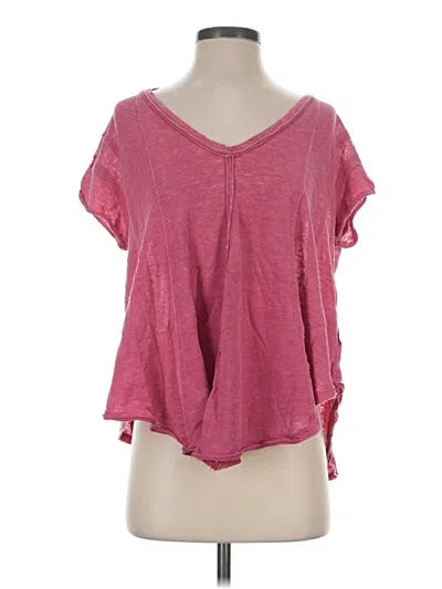 Pre-owned We The Free Short Sleeve T-shirt In Pink