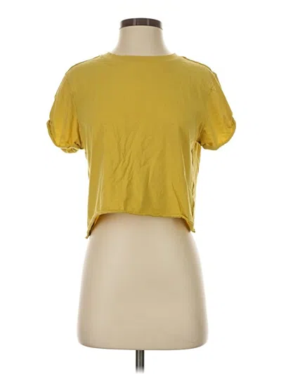 Pre-owned We The Free Short Sleeve T-shirt In Yellow