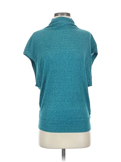 Pre-owned We The Free Short Sleeve Turtleneck In Blue
