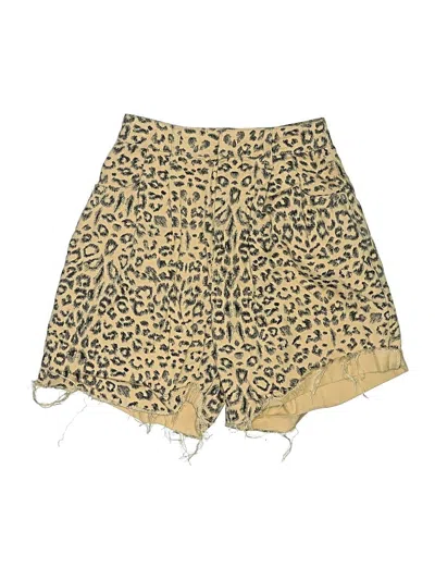 Pre-owned We The Free Shorts In Gold