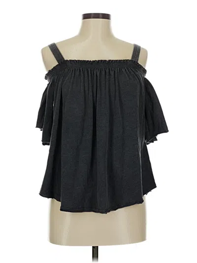Pre-owned We The Free Sleeveless Blouse In Black