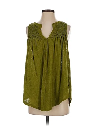 Pre-owned We The Free Sleeveless Blouse In Green