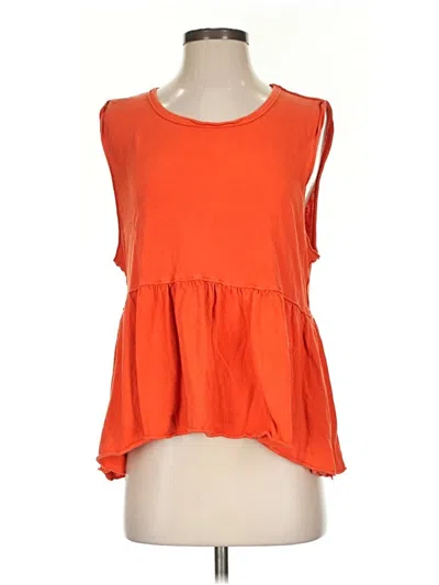 Pre-owned We The Free Sleeveless Blouse In Orange