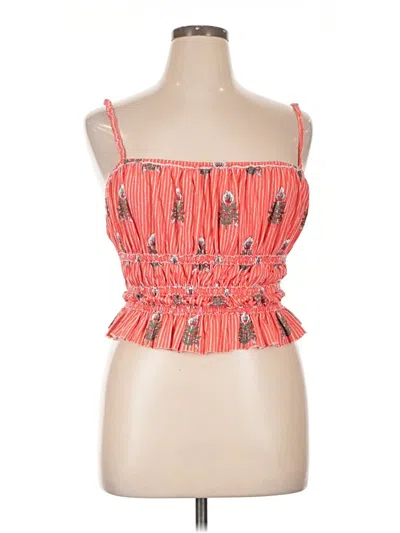 Pre-owned We The Free Sleeveless Blouse In Orange