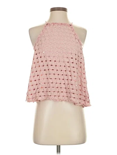 Pre-owned We The Free Sleeveless Blouse In Pink
