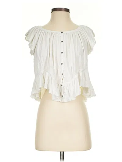 Pre-owned We The Free Sleeveless Blouse In White