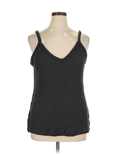 Pre-owned We The Free Sleeveless Top Black Halter Neckline Tops