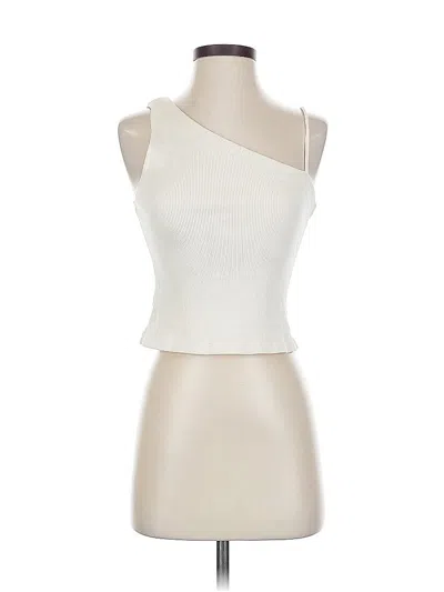 Pre-owned We The Free Sleeveless Top Ivory One Shoulder Neckline Tops In White