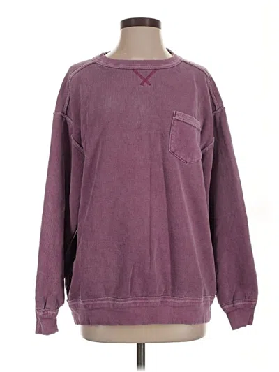 Pre-owned We The Free Sweatshirt In Burgundy