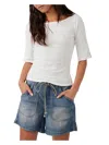 WE THE FREE SWEET AND SALTY WOMENS COTTON BOHO PULLOVER TOP