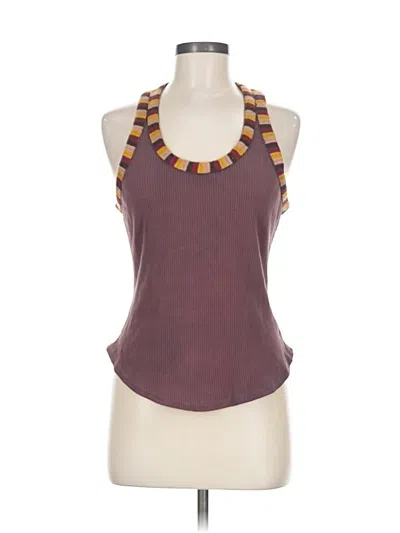 Pre-owned We The Free Tank Top Brown Halter Neckline Tops