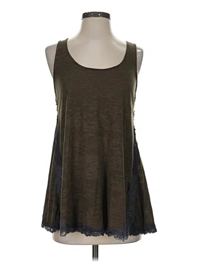 Pre-owned We The Free Tank Top Brown Strapless Neckline Tops