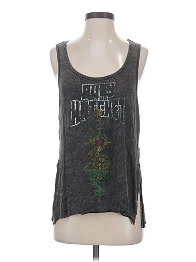 Pre-owned We The Free Tank Top Gray Strapless Neckline Tops