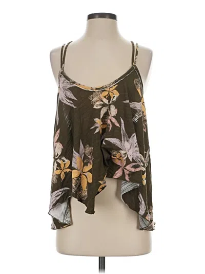 Pre-owned We The Free Tank Top Green Halter Neckline Tops
