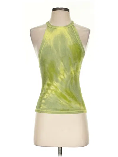 Pre-owned We The Free Tank Top Green Halter Neckline Tops