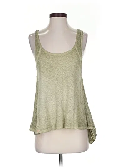 Pre-owned We The Free Tank Top Green Strapless Neckline Tops
