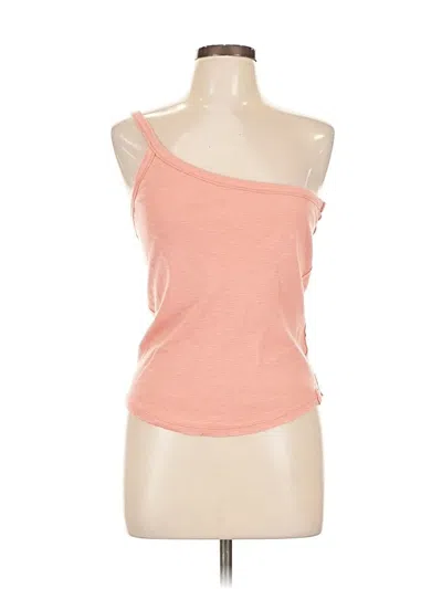 Pre-owned We The Free Tank Top Orange One Shoulder Neckline Tops